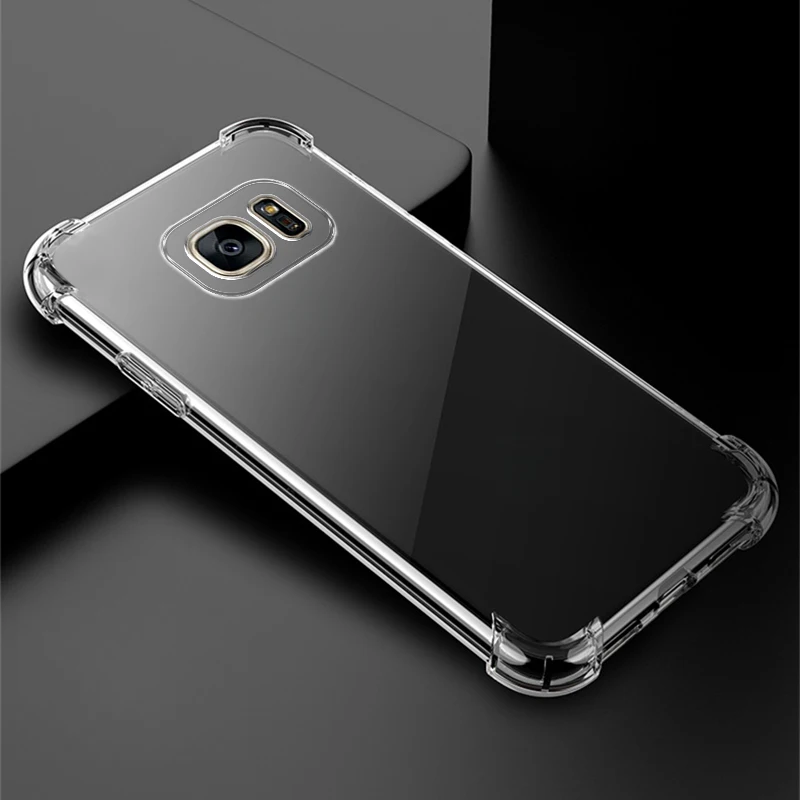 For Samsung Galaxy S7 Case G390F Shockproof Soft Tpu Transparent Phone Cases For Samsung Galaxy S7 Edge Silicone Case Back Cover