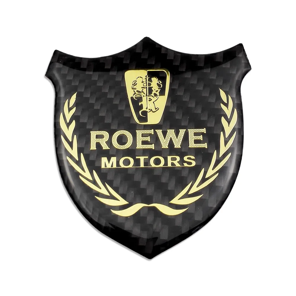 Badge Automatic Decoration Emblems for Roewe 350 550 750 w5 950 i6 360 rx5 e550 e50 MG 7 Car Styling Sticker Carbon Fibre Decal