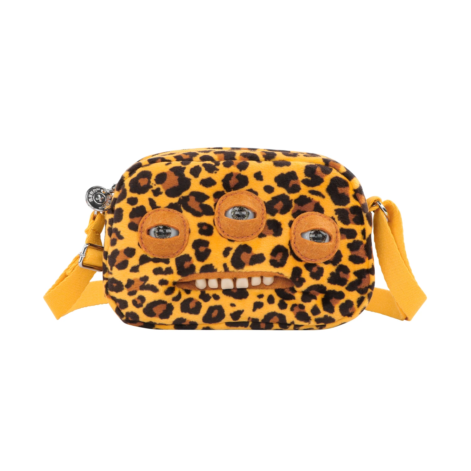 Fuggler Annoyed Alien Plush Crossbody Bag Big Head Ugly Tooth Monster Furry Funk Purse Backpack Wallet Storage Bag Birthday Gift