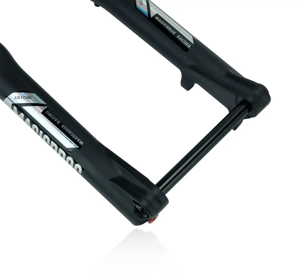 20x4.0 26*4.0 MTB Dual-Motor Luftfederungsgabel QR 9*135mm 15*135mm Strand Schnee Motorrad Elektro E-Bike Doppelkronen-Luftgabel – Detail 10