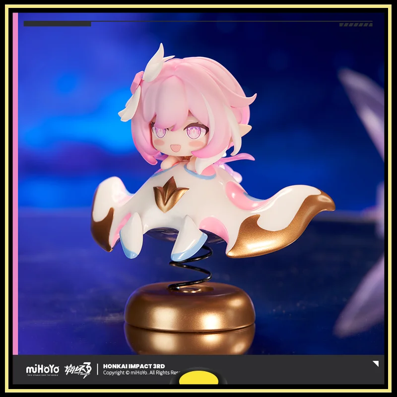 

Honkai Impact 3 Elysia Action Figures Model Elysia Q-version Rocking Toy AndWobble Music Car Ornament Cute Toys Original