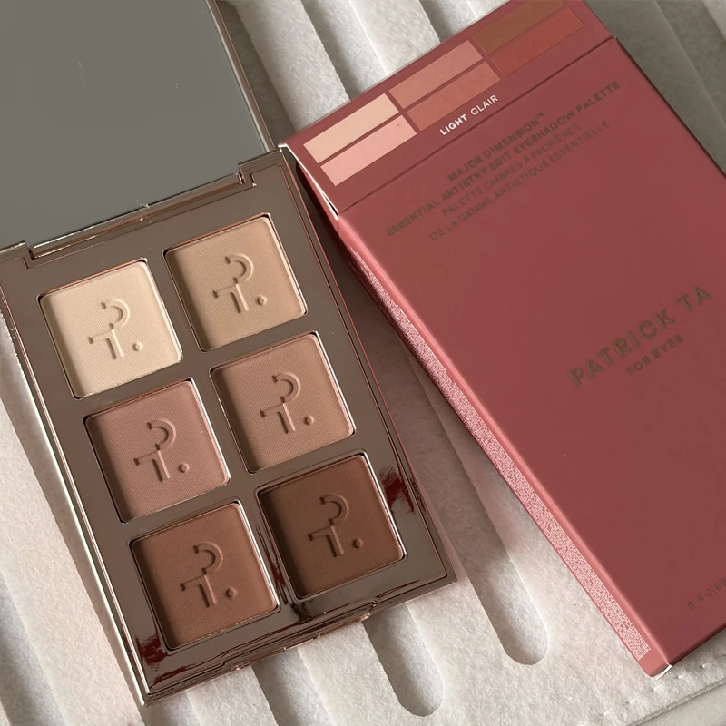 Hot Brand Patrick 6-color Eye Shadow Earth Tone Lasting Waterproof Easy To Color Eyeshadow Makeup Cosmetics Light Medium Deep image 3