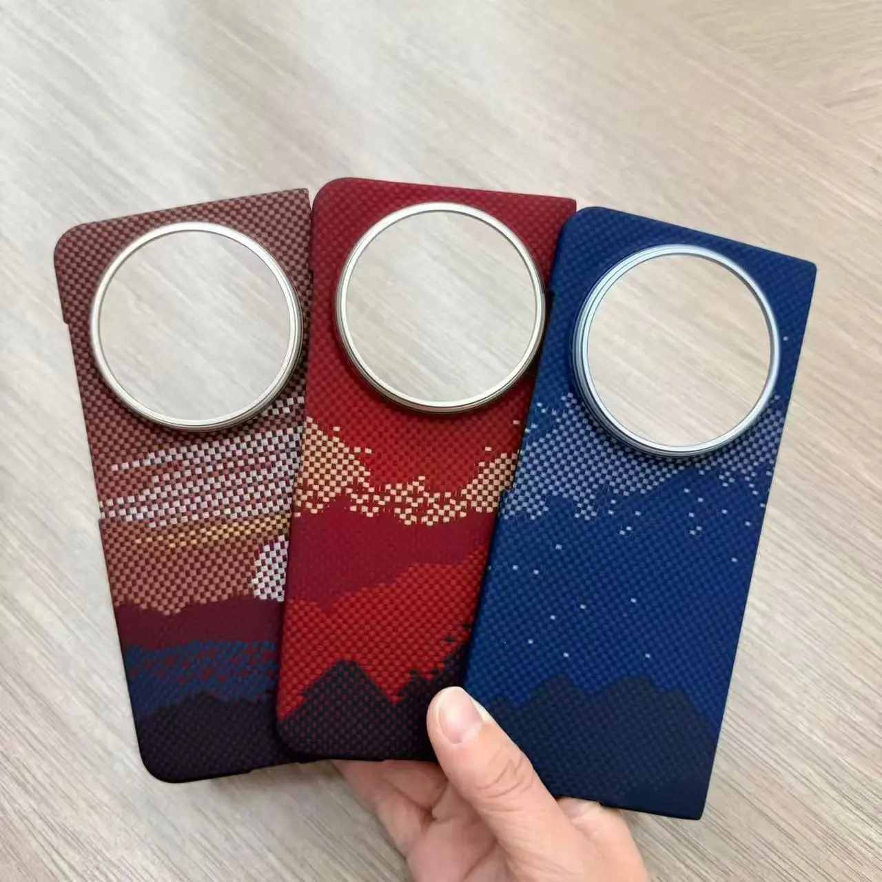 Magnetic Real Aramid Carbon Fiber Case For VIVO X Fold6 Matte Armor Back Cover