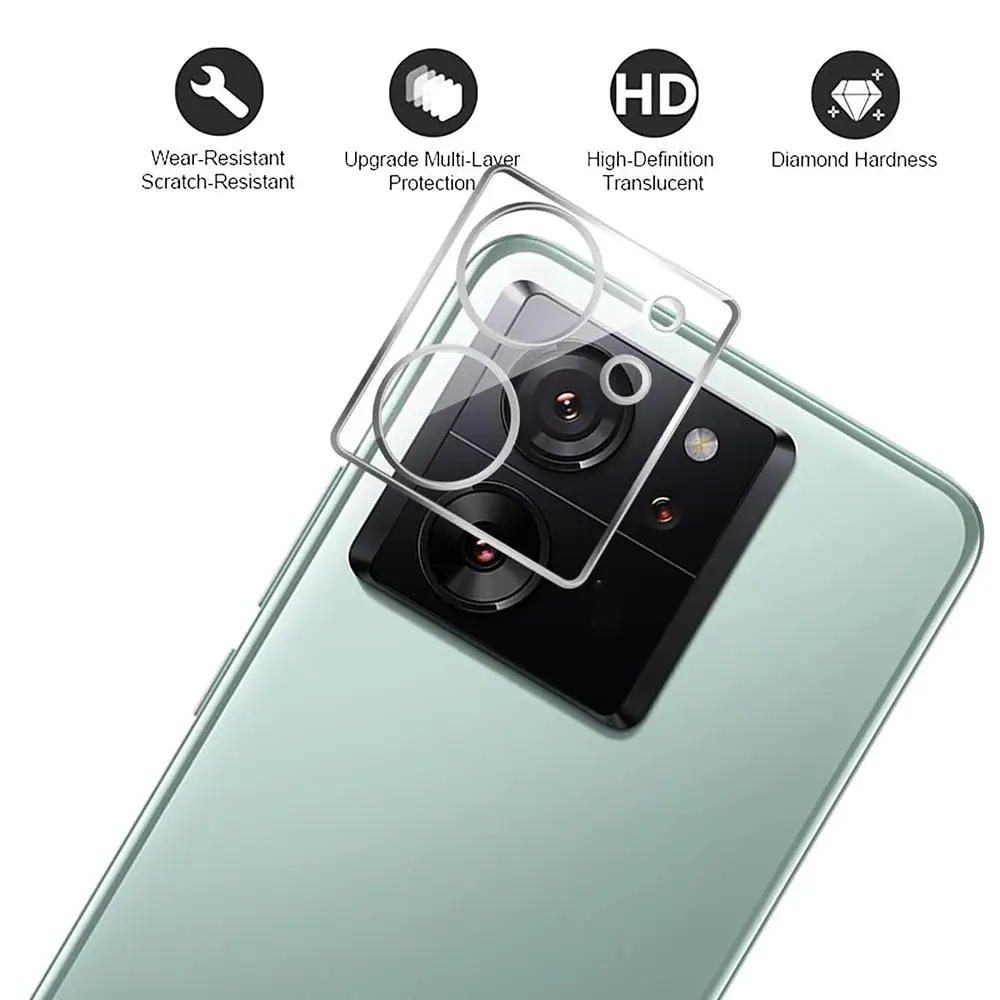 1pcs Clear Camera Lens Protector Film Camera Tempered Glass For 13t/13t Pro 5g Glass Lens Film Dust-proof Anti-fall R5l4