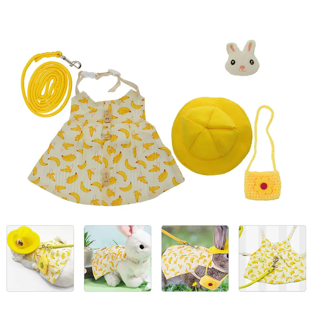 

1 Set Of Bunny Costume Set Adorable Rabbit Clothes Lightweight Durable Breathable Fashionable For Walking Photo Props Party Pet