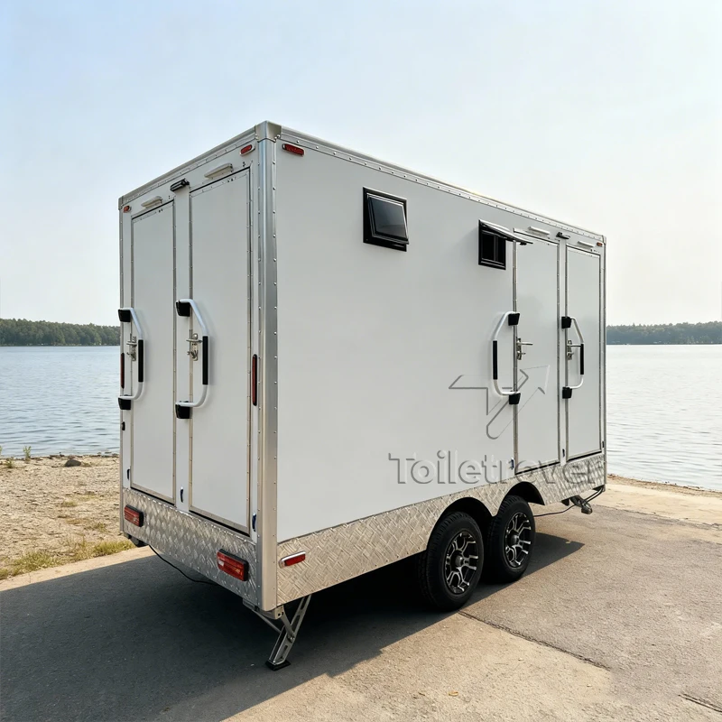 New Design Shower Rooms Portable Shower Restroom Trailer Toilet Trailer Cabin Premium Luxury Mobile Restroom Trailer
