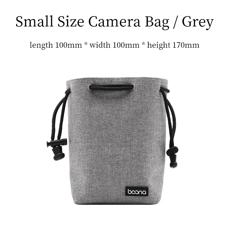 BOONA Kameratasche, Rucksack, Objektivtasche, Kordelzugbeutel, Fleece, wasserdichte Kameratasche, Schutz für DSLR, Nikon, Canon, Sony, Pentax