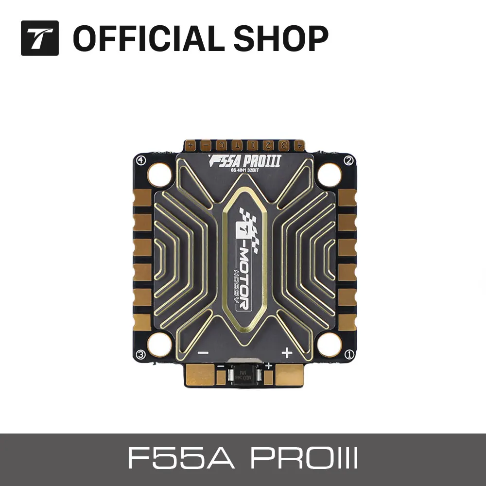 T-MOTOR F55A PROIII ESC 3-8S Electronic Speed Controller F55A PROIII 4IN1 ESC STM32G071 Support wide PWM frequency