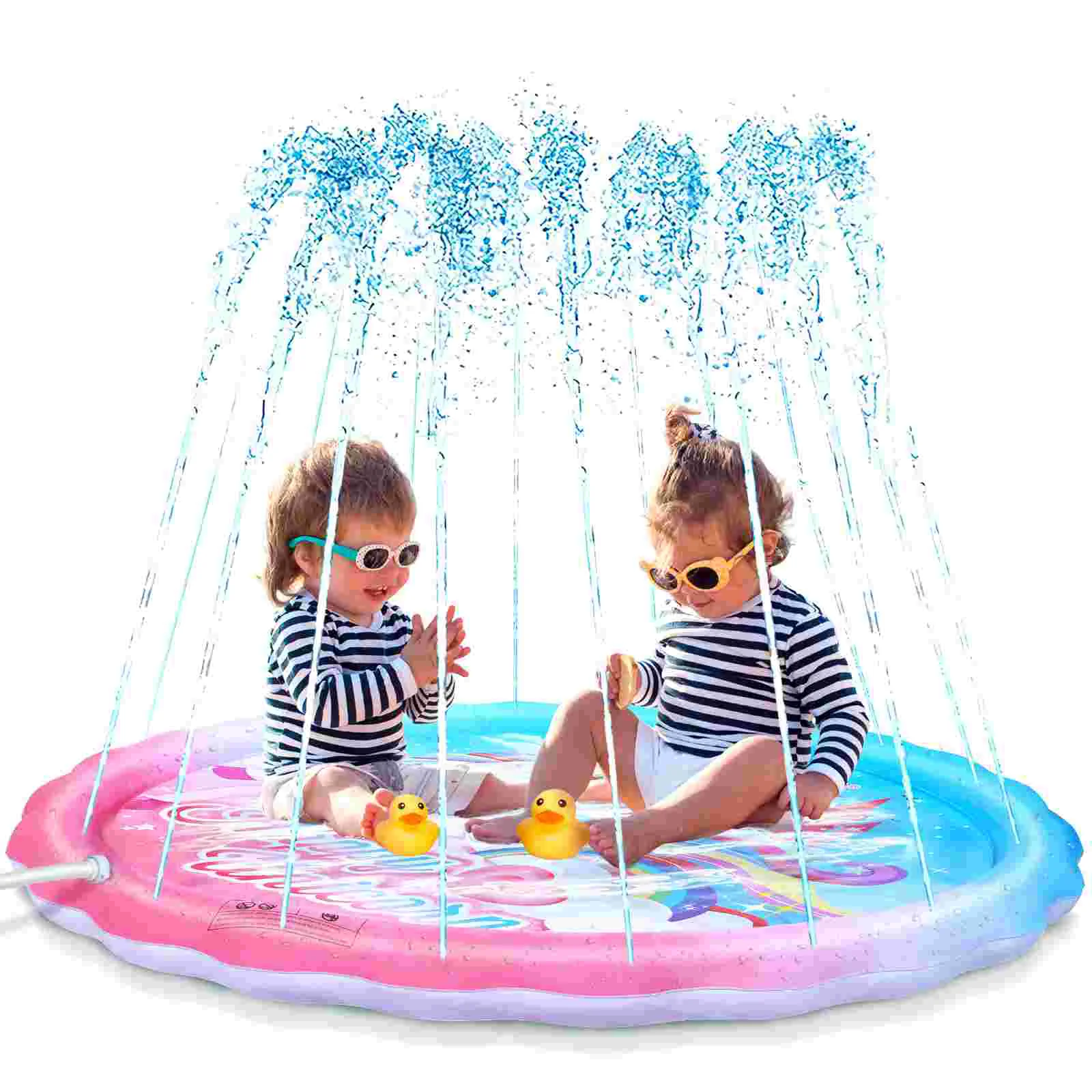 

IBASETOY PVC Play Mat Sprinkler Pad Paddling Water Cushion for Outdoor Garden Lawn (Unicorn Pattern)