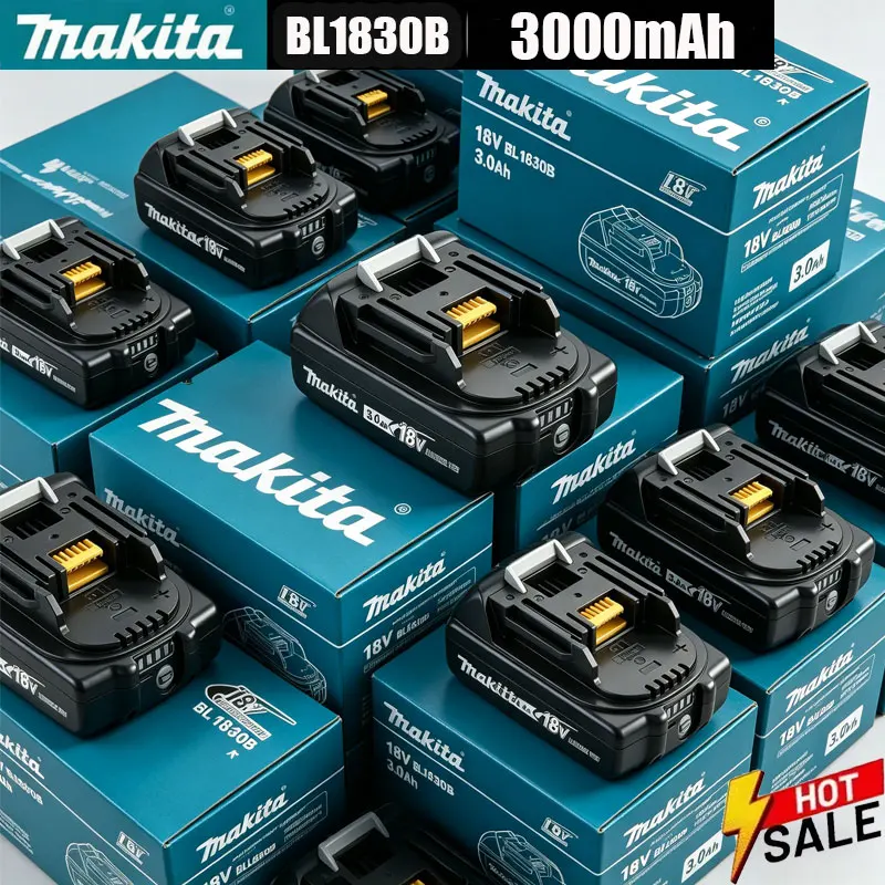 

Genuine Makita 18V 3.0Ah battery with charger set for Makita 18V power tool DDF487 DTW700 GBA404 DUC150Z DHR183Z