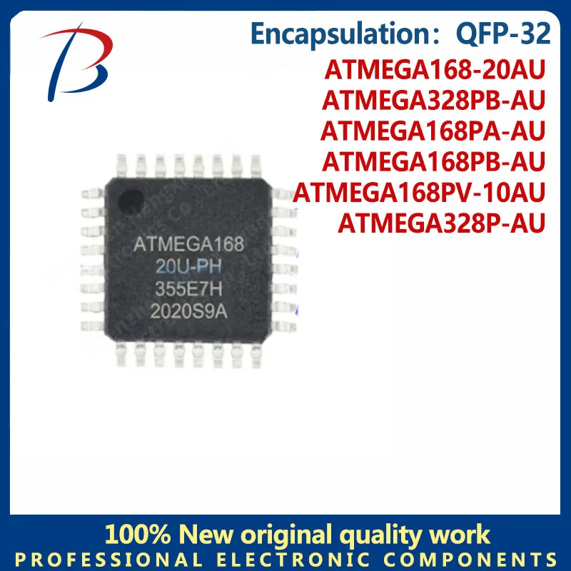 1PCS package QFP-32 ATMEDA328P-AT ATMEGA 168-20A ATMEGA 168PB-AU ATMEDA328PB-AU