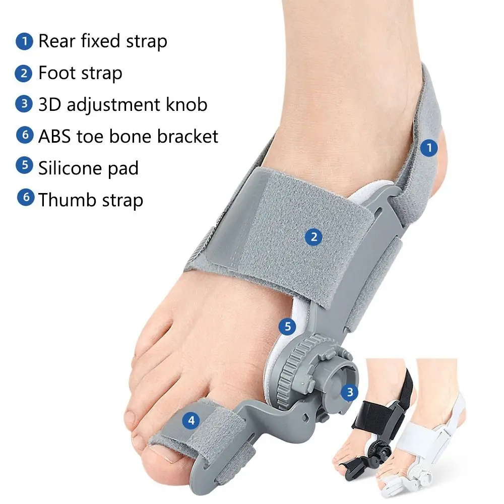 Useful Adjustable Toe Corrector Hallux Valgus Rotatable Bunion Corrector Pedicure Foot Care Orthopedic Supplies Foot