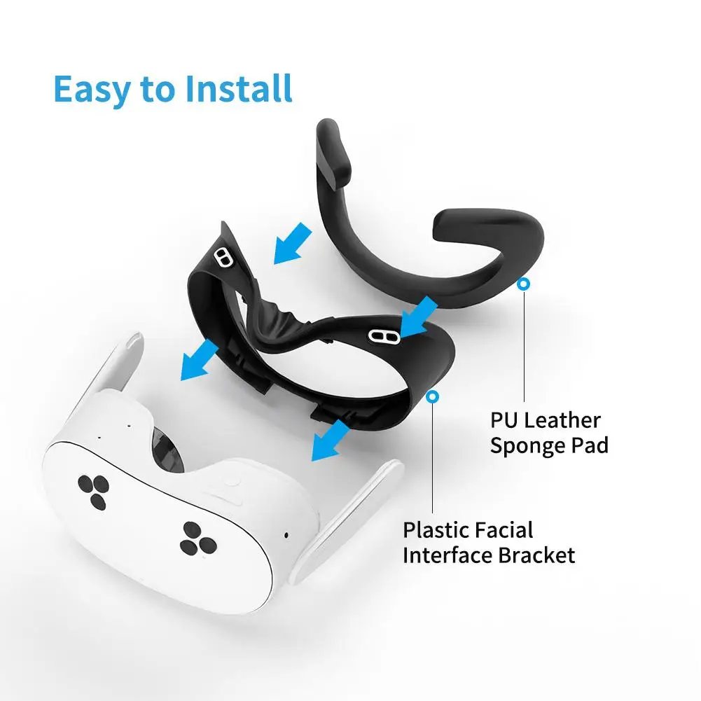 1pcs Face Cover For Meta 3S VR Headset Replacement Sweatproof Eye Mask Protector For Meta 3S Accessories