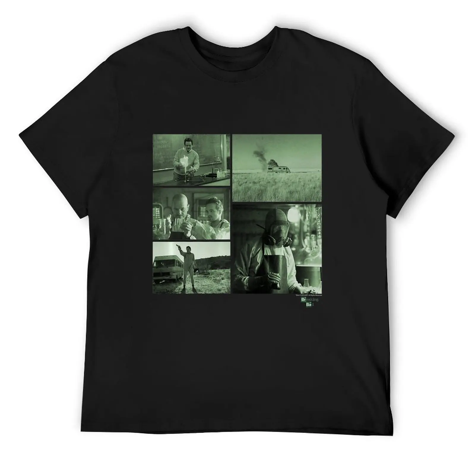 

Breaking Bad Green Hue Scene Grid T-Shirt shirts graphic tee man t shirt funny t shirts for men