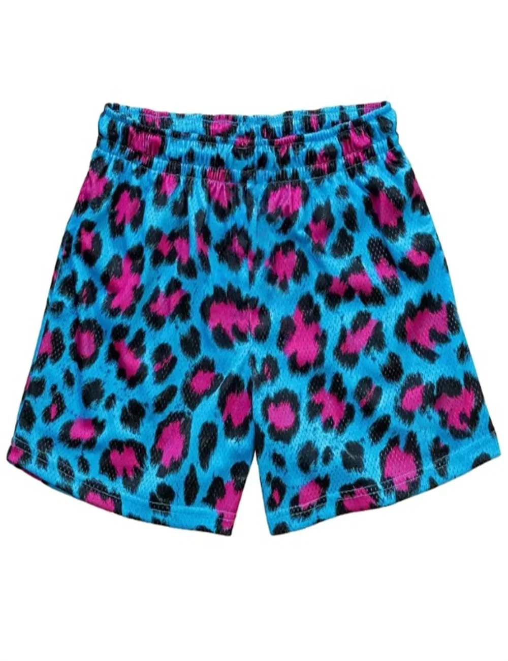 Children's Hawaiian 3D-Printed Classic Leopard Print Short Pants. Perfect for Summer Water Play and Daily Commuting!