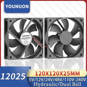 120 mm 12 cm 12025 Fan 5 V 12 V 24 V 120 Mm*120 Mm*25 Mm Fan DC Brushless Kipas Pendingin 120X120X25 Mm USB 2PIN Komputer PC Case Cooler 10 kipas pendingin penjualan terbaik 5v - №