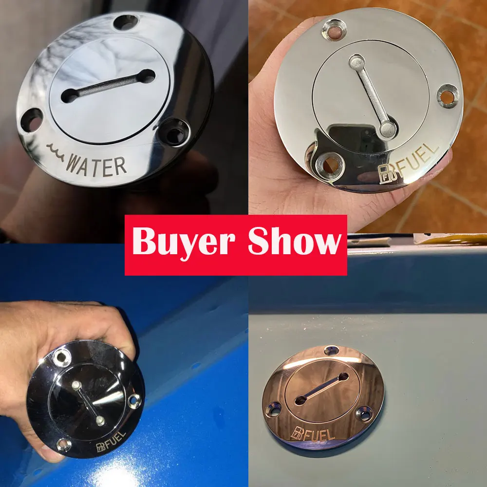 Barco marinho Hardware Deck Filler, Água de combustível Waste Diesel Gás Key Cap, 316 aço inoxidável, 1.5 \