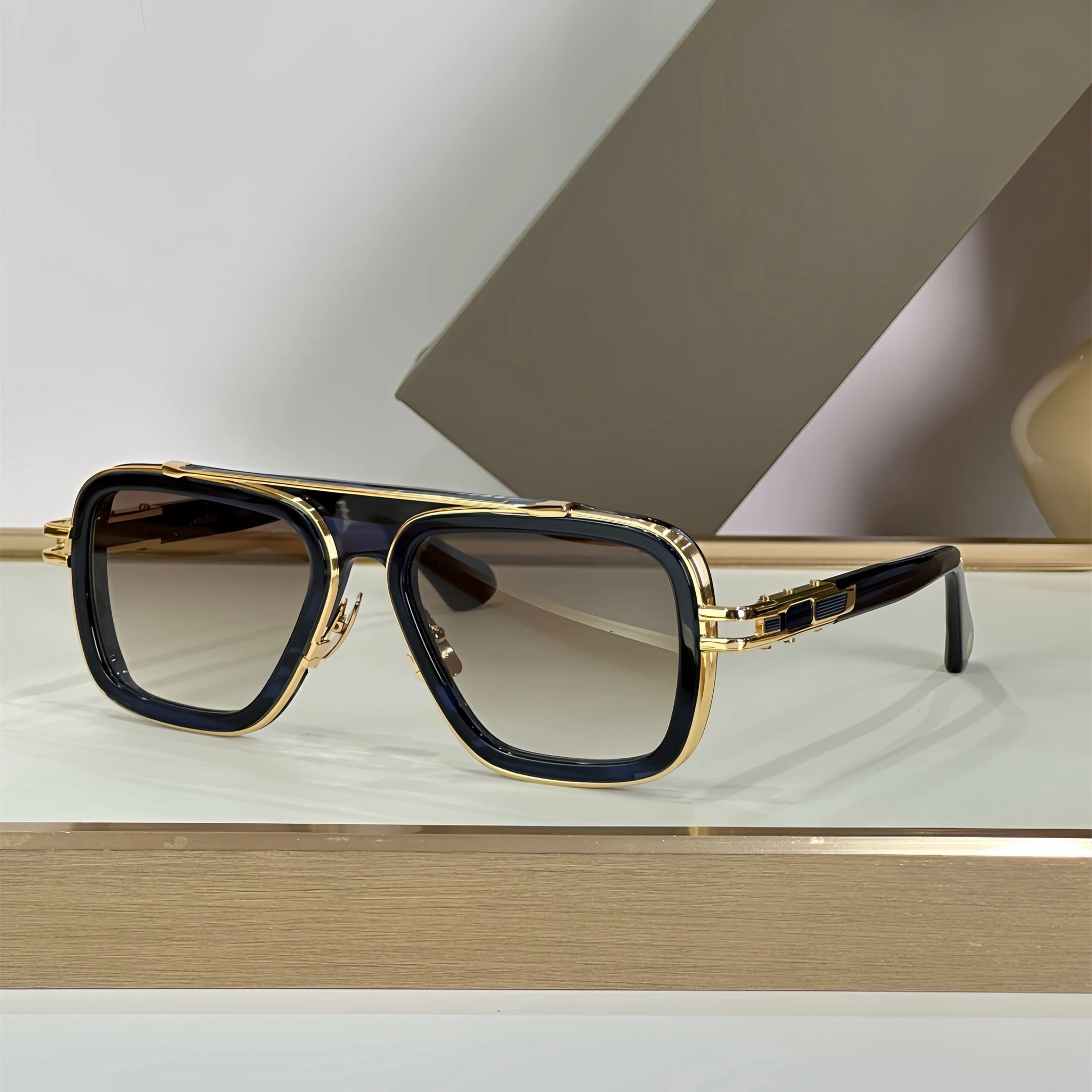 شعبية الرجال النظارات الشمسية lrest de sol hombre سبيكة LXN EVO نظارات الموضة DTS 403 رجل أنيق المرأة النظارات الشمسية