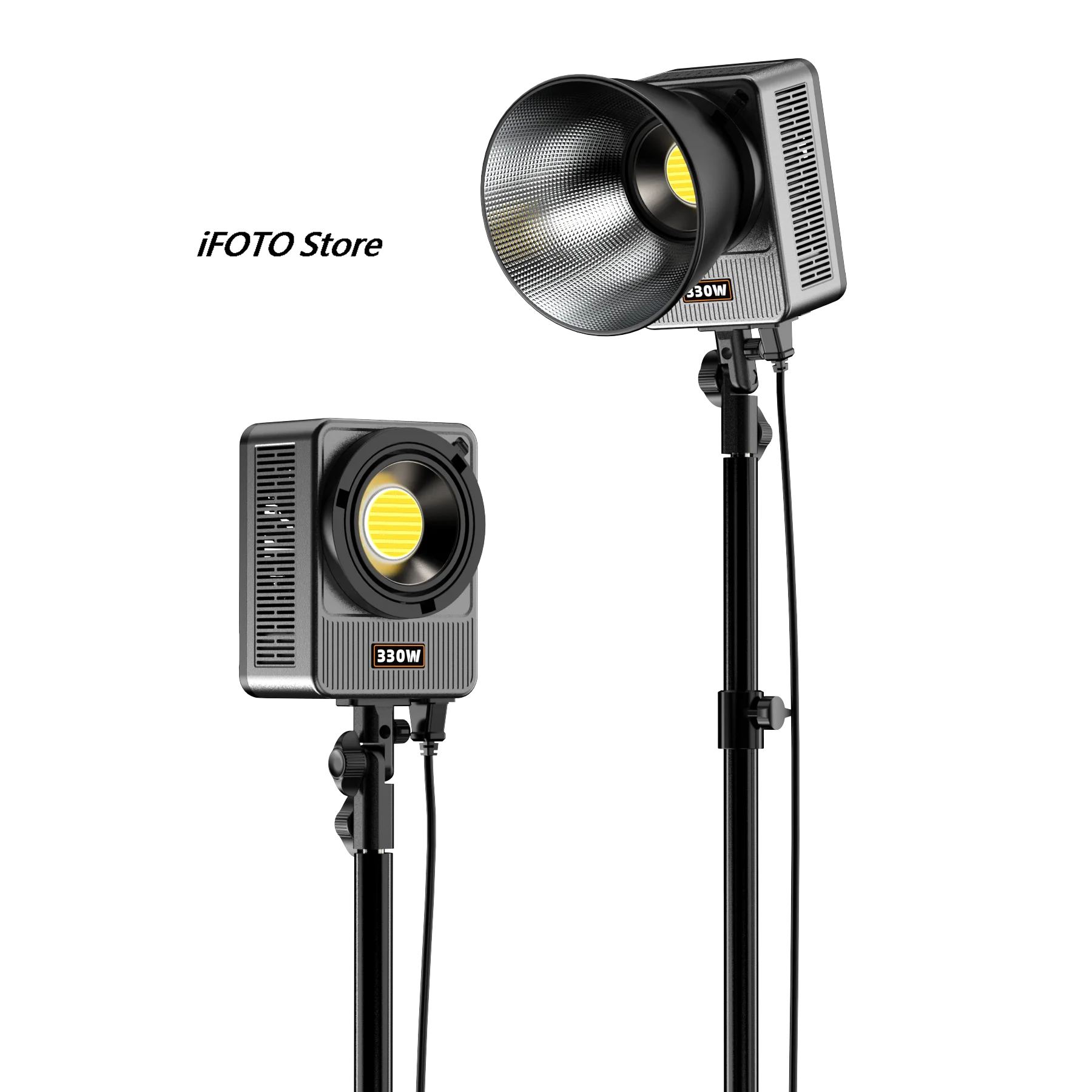 LIYADI 330W LED Video Light 2700K-6500K Live Professional Fill Light Photography Lights for Studio Softbox Lighting