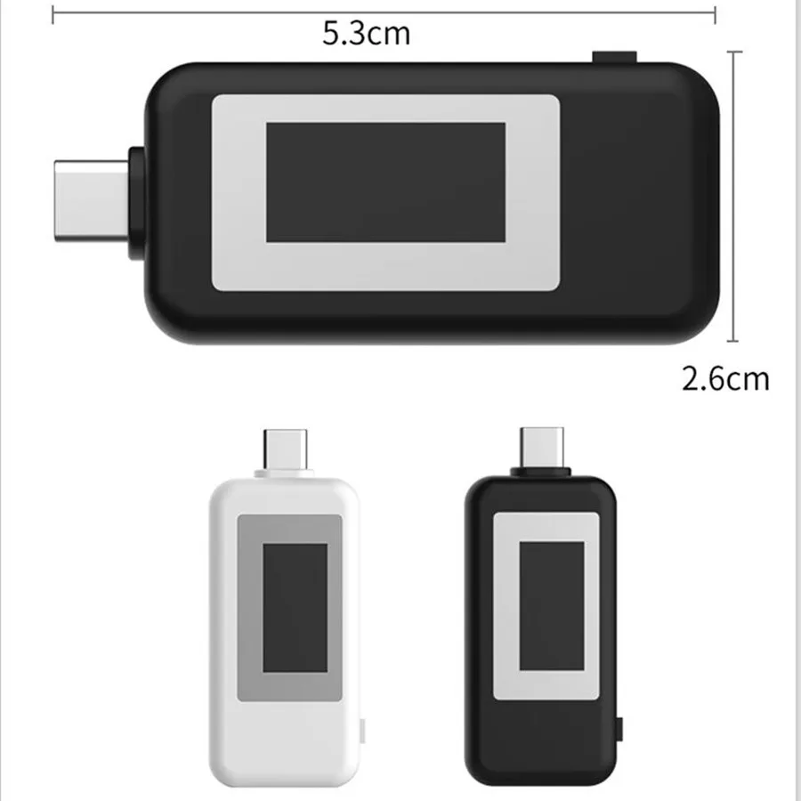 10 in 1 Type-C USB Tester Digital Voltmeter Temperature Current Voltage Meter Volt Detector Ammeter Power Bank Charger Indicator