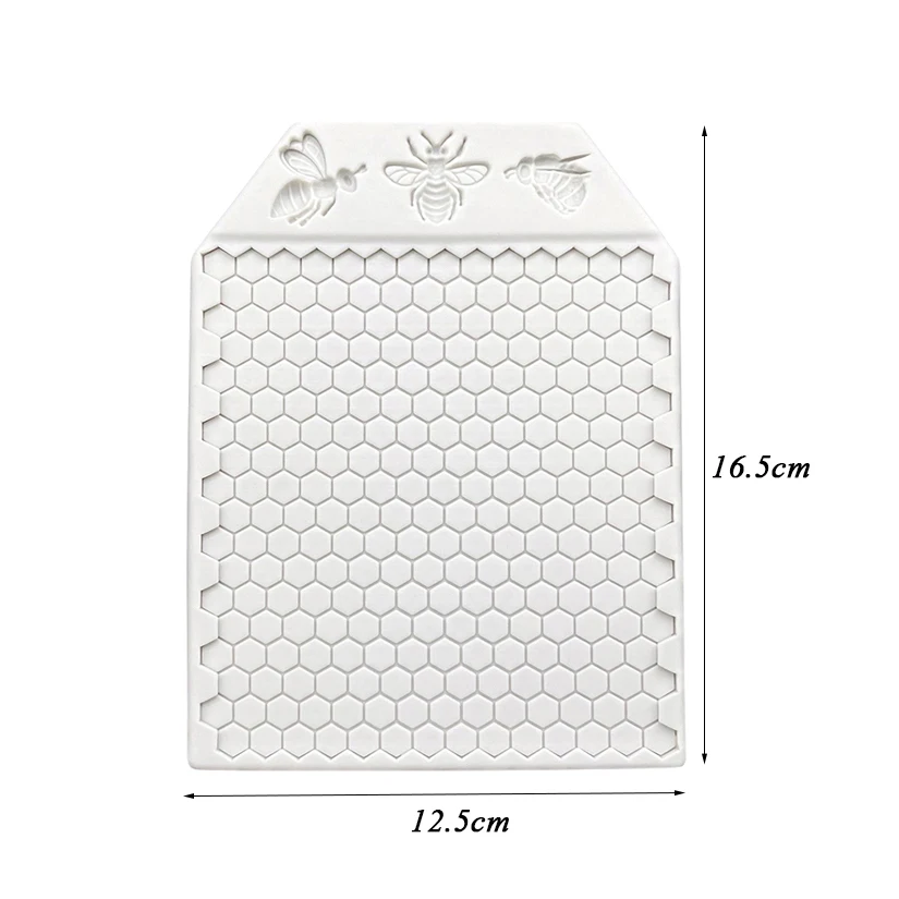 Wabenförmige Bienen-Silikonform für Zuckerguss, Schokolade, Cupcakes, Backen und Fondant-Kuchendekoration – Detail 14