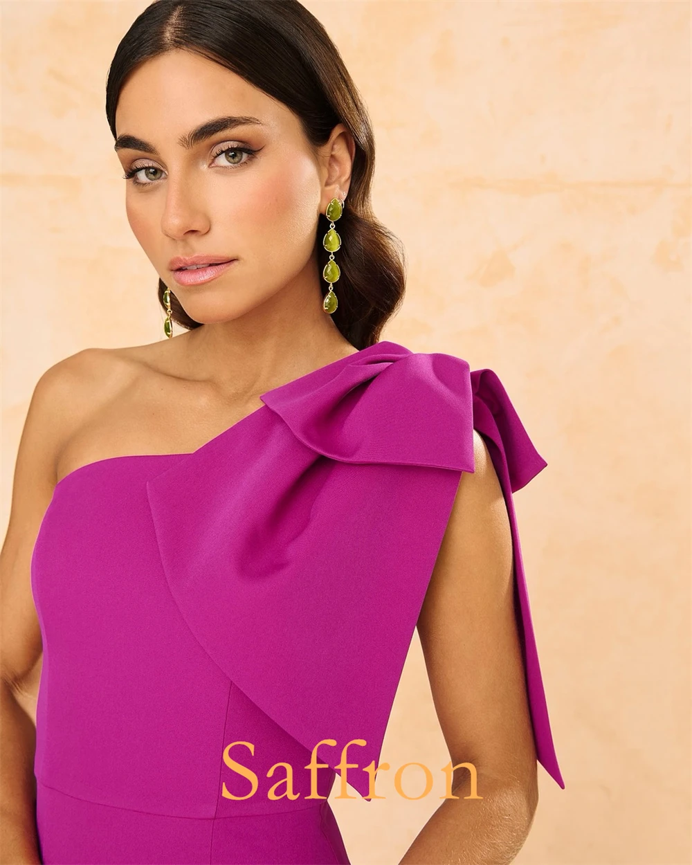 تخصيص مزاجه غمد الظهر الشق مساء اللباس حساسة القوس فساتين المشاهير رشيقة واحدة الكتف فستان العودة للوطن