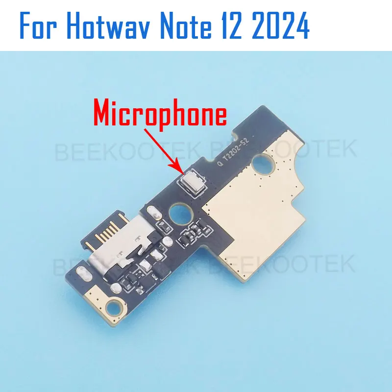 새로운 정품 HOTWAV Note 12 2024 USB 보드 베이스 충전 포트 보드 (마이크 포함) HOTWAV Note 12 2024 스마트폰용