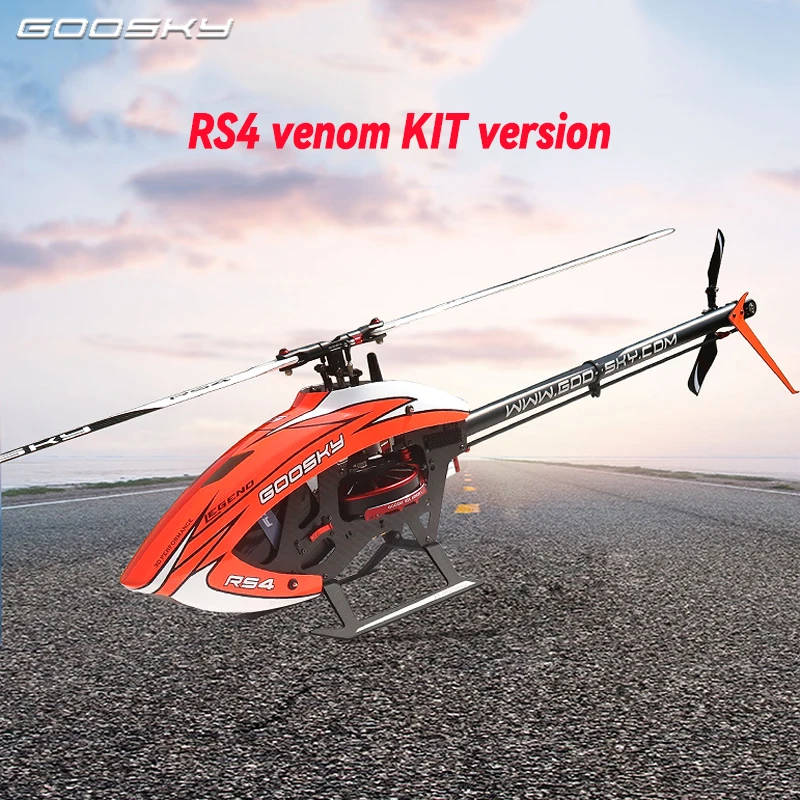 

Goosky New RS4 Venom Brushless RC 3d Stunt Helicopter Model Three colors to choose from KIT Version