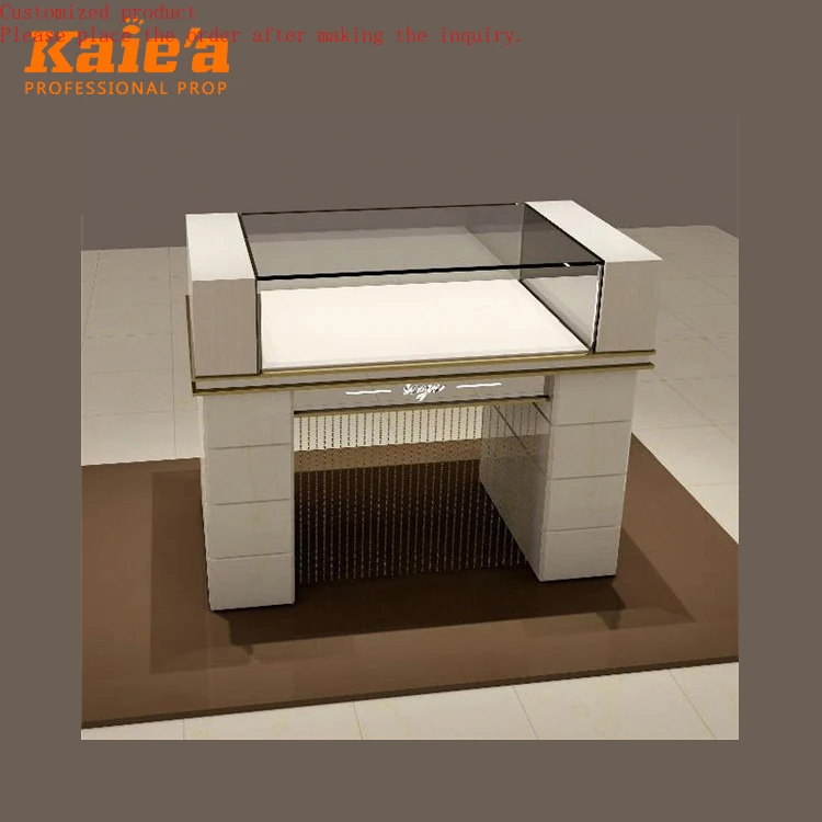 

Modern Glass Custom Jewelry Showcase Wood Glass Display Cabinets Wood Jewelry Cabinet Watch Shop Showcase