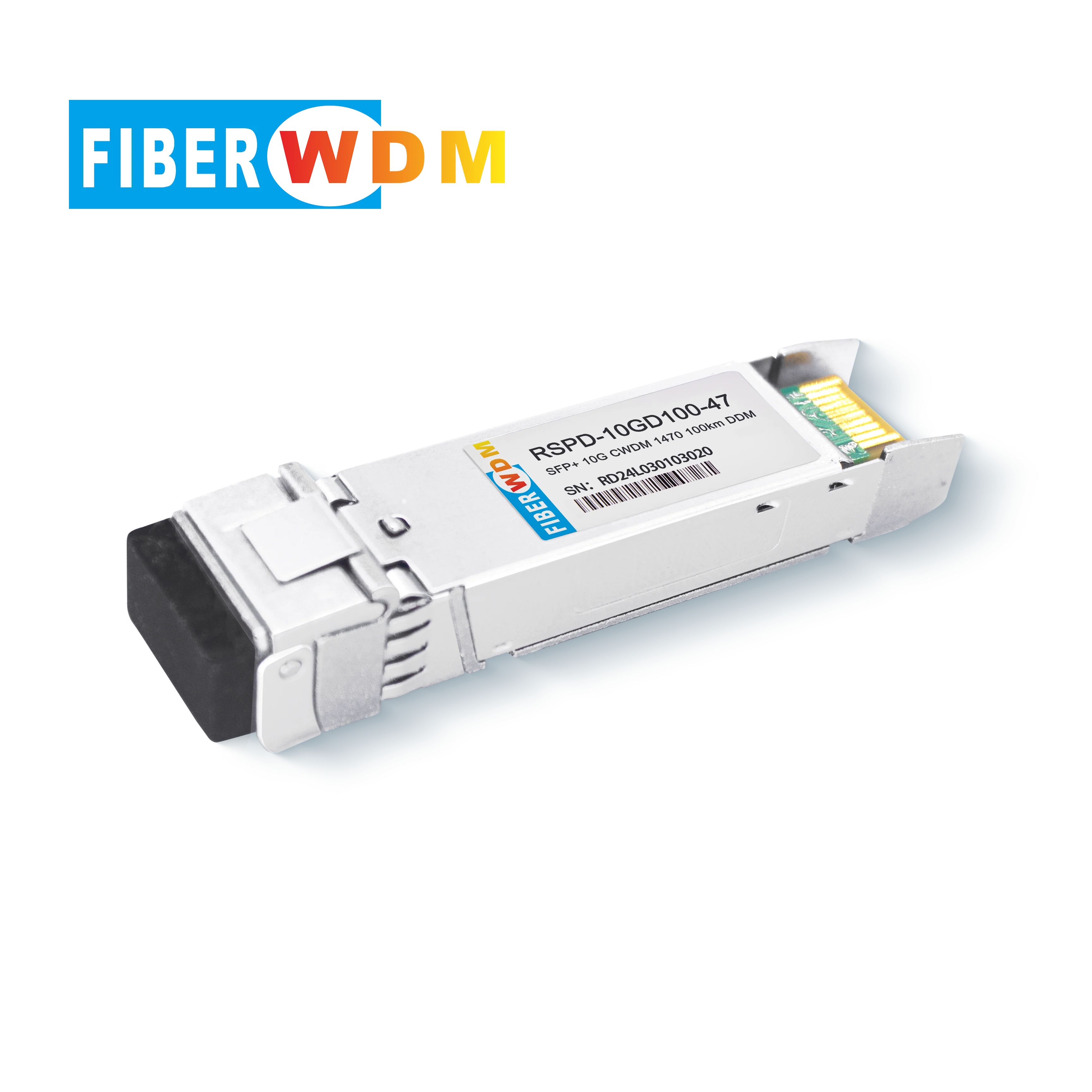 FIBERWDM serat optik 10G CWDM SFP + modul serat ganda transmisi 1470nm 1510nm 100km