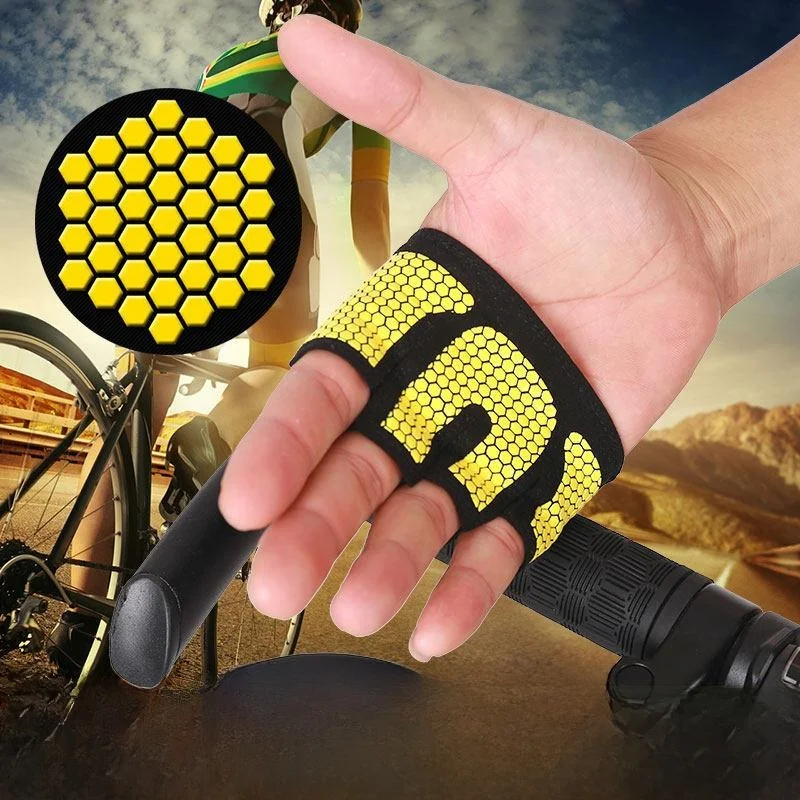 

Дышащие перчатки для йоги для мужчин и женщин, нескользящие, для тренировок с гимнастическим оборудованием, для турника, для подтягиваний, с защитой ладоней на четыре пальца