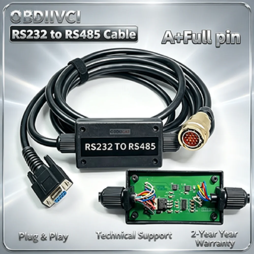 

OBDIIVCI RS232 to RS485 Cable A+ Full Chip for Mercedes Benz Star C3 Multiplexer Diagnostic Tool with PCB Board