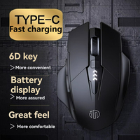 Inphic F1  2.4G BluetoWireless Mouse Office Silent Mouse  Rechargeable 6 Efficient Buttons Gaming Mouse For  Laptop Tablet PC