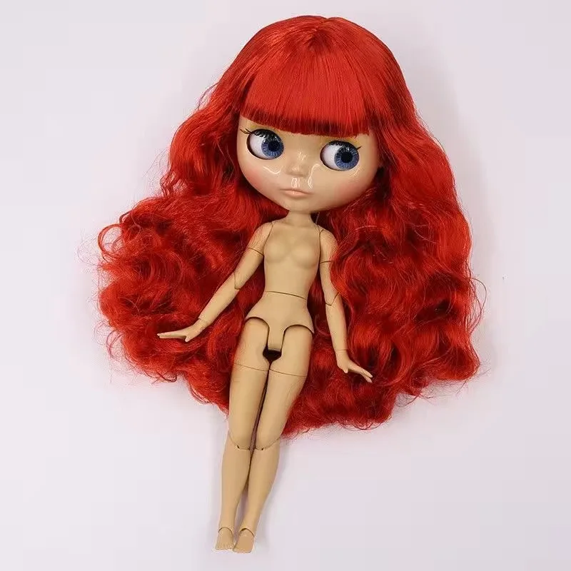 ICY DBS Blyth Doll 30cm Glossy Face Tan & Dark Skin Multiple Hair Styles 19 Joints Body DIY Makeup Festival Gifts Toys for Girls