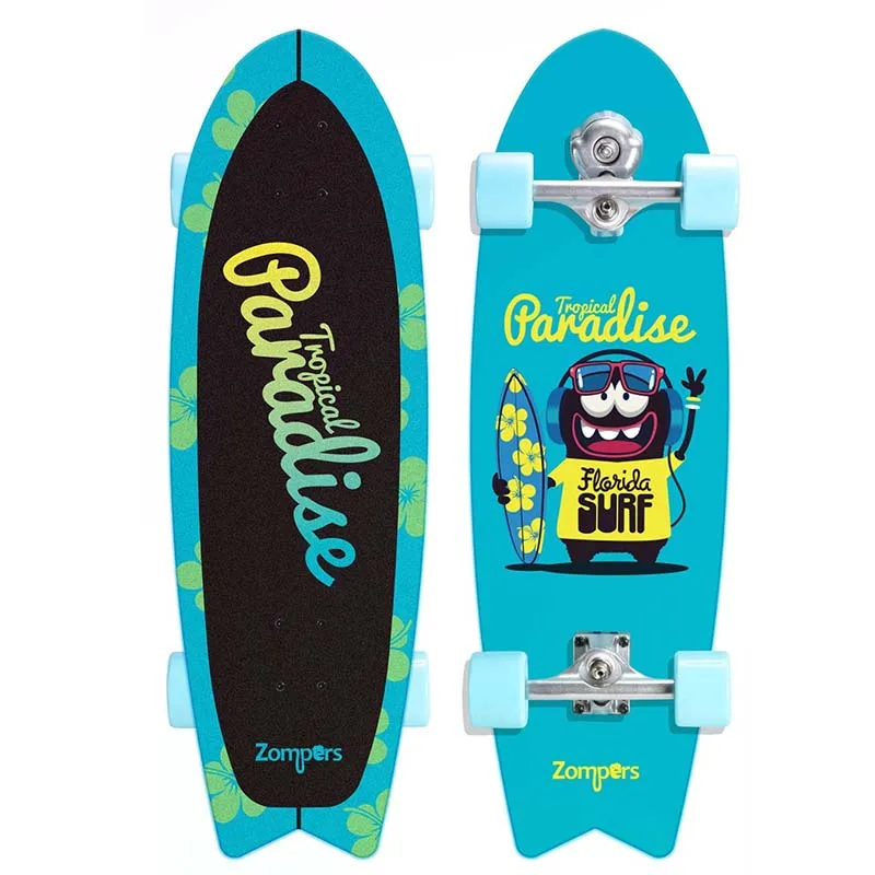 Fabricante de Patinetas, Patineta Cruiser de 7 Capas de Madera de Arce Ruso de 32 Pulgadas, Patineta Surf para Niños y Adultos, Patinetas