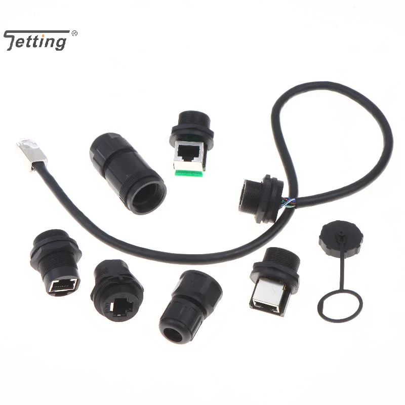 Waterproof RJ45 Connector Kit With IP67 Protection And Stable Signal Perfect For Outdoor Industrial Ethernet Cabling