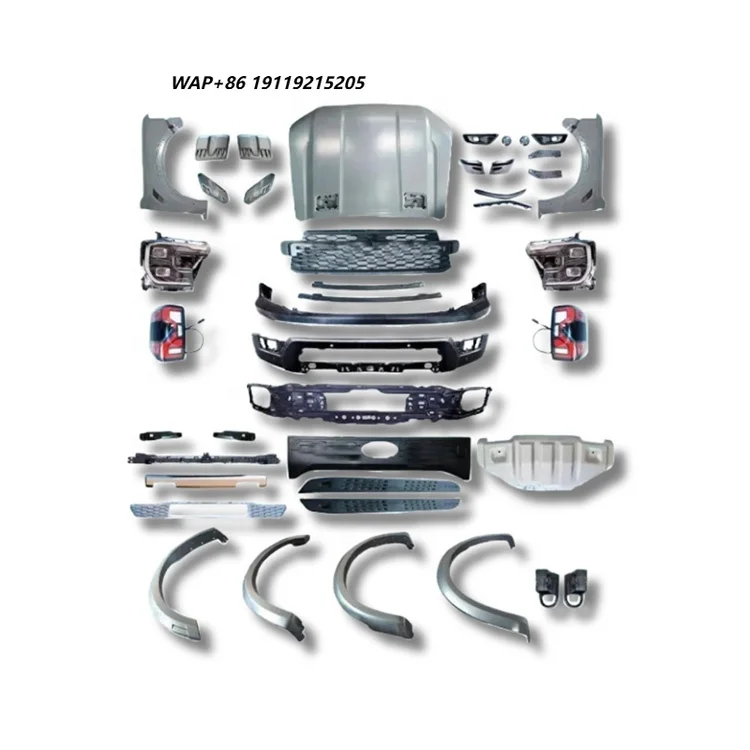 Car Body Kit Modified for Ranger T6 T7 T8 2012-2021 Upgrade to 2022 T9 Ranger Raptor Body Kit