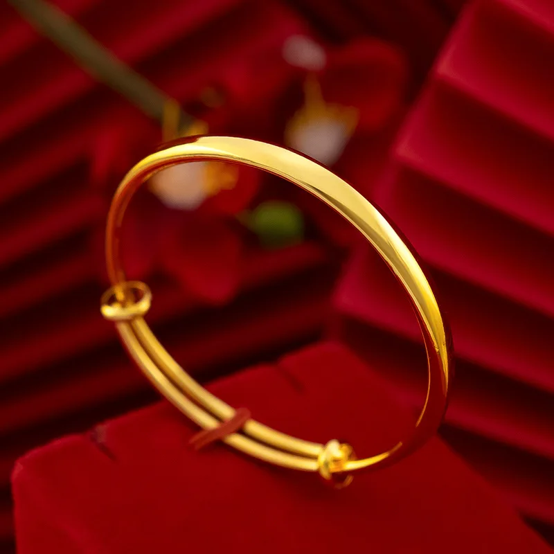 Glossy push-pull bracelets 9999gold
