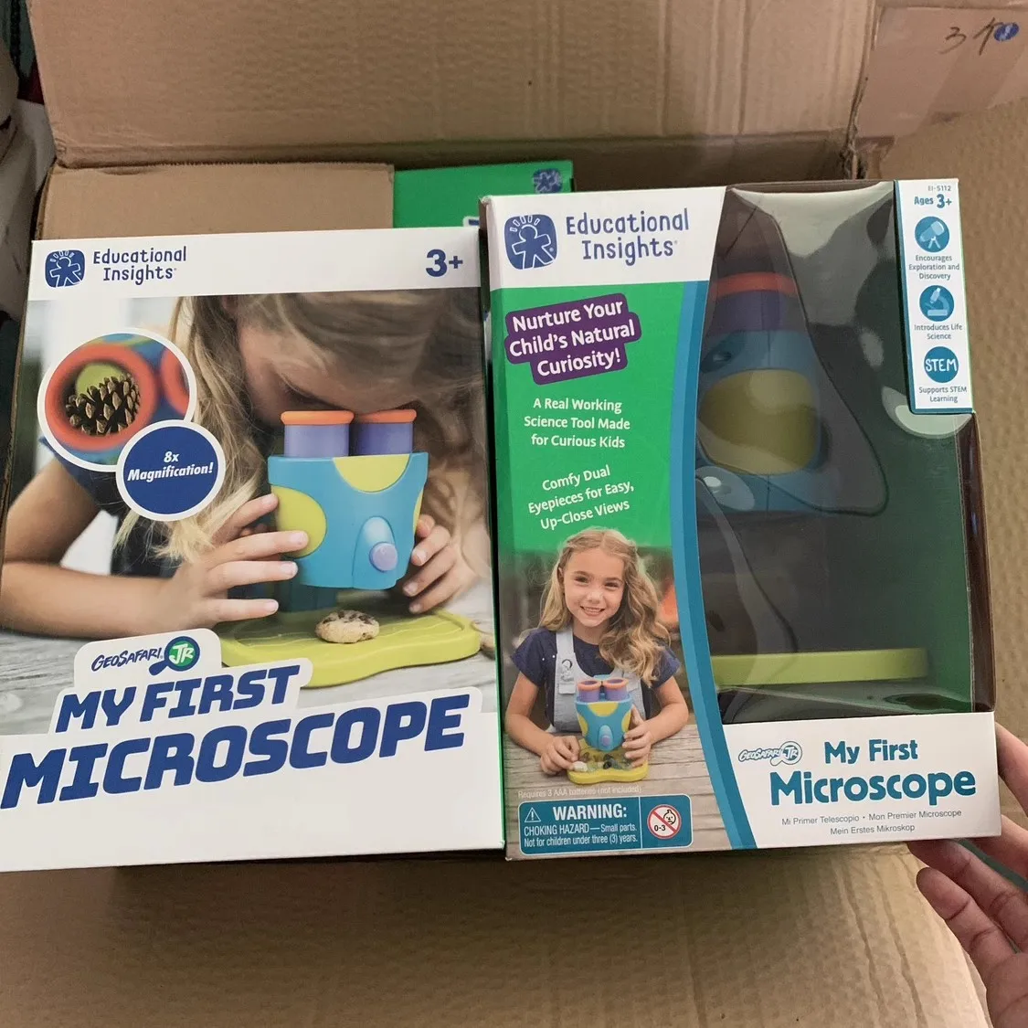

Children's baby science enlightenment toys magnifying microscope scientific experiment exploration tool
