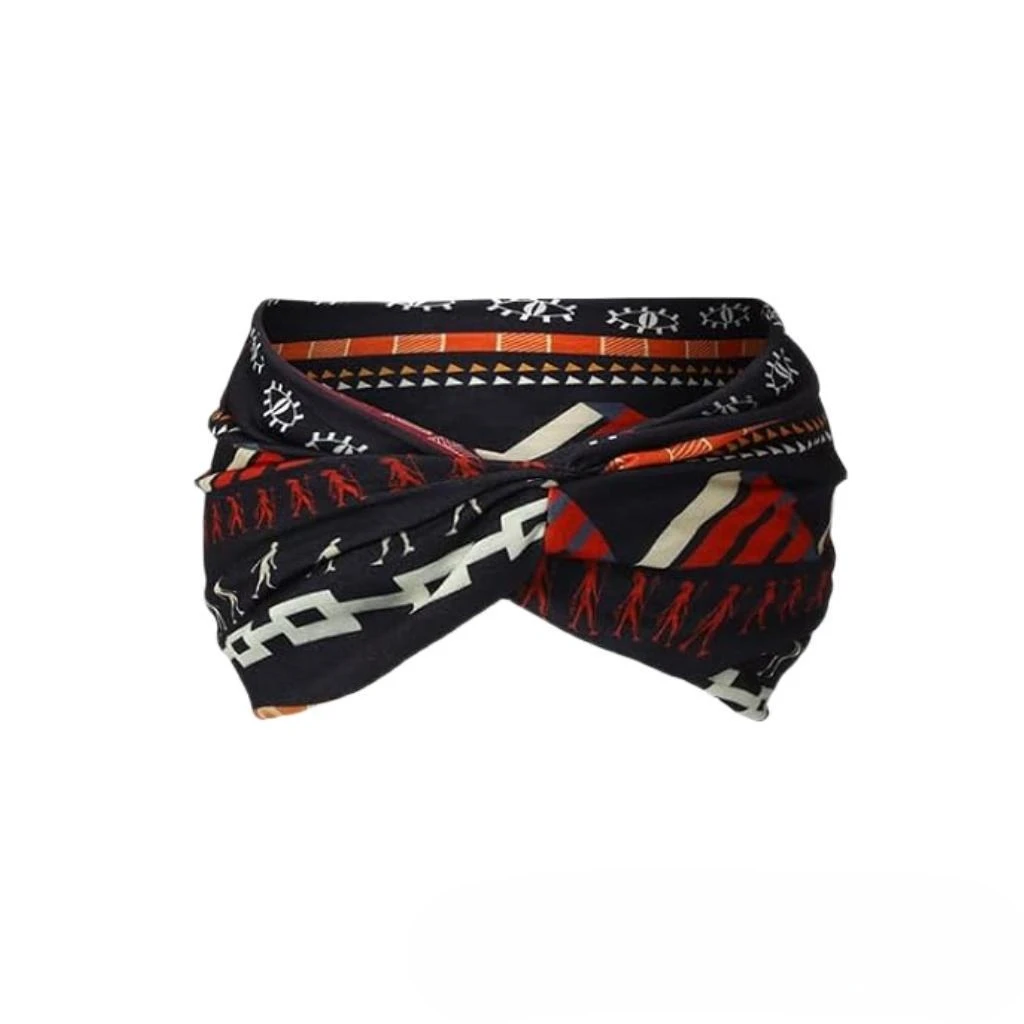 Bohemian Wide Headbands for Women Summer Headscarf Fitness Gym Running Yoga Hair Bands Tennis Headwrap Sports Sweatband Headband