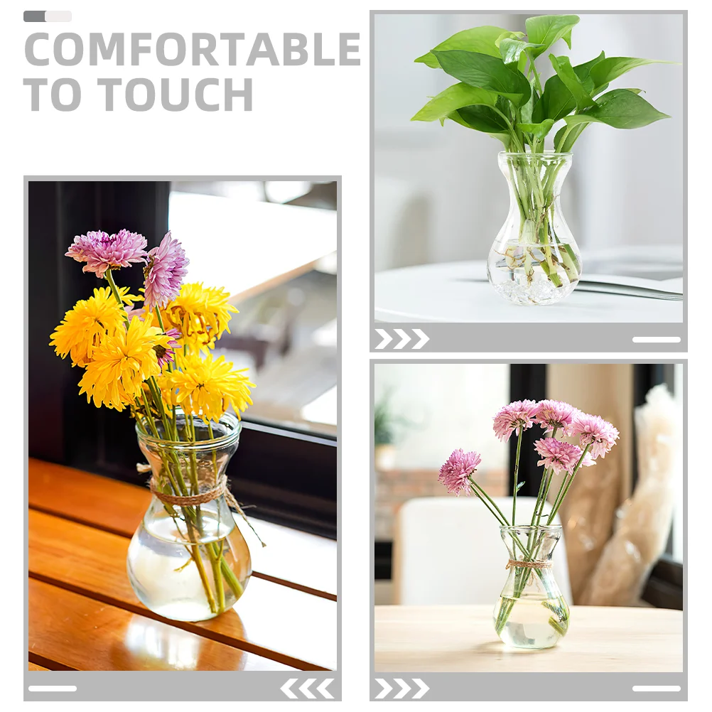 5 Pcs Flower Bulb Plant Container Hydroponics Pots Vase Small Glass Vases for Flowers Hyacinth Office