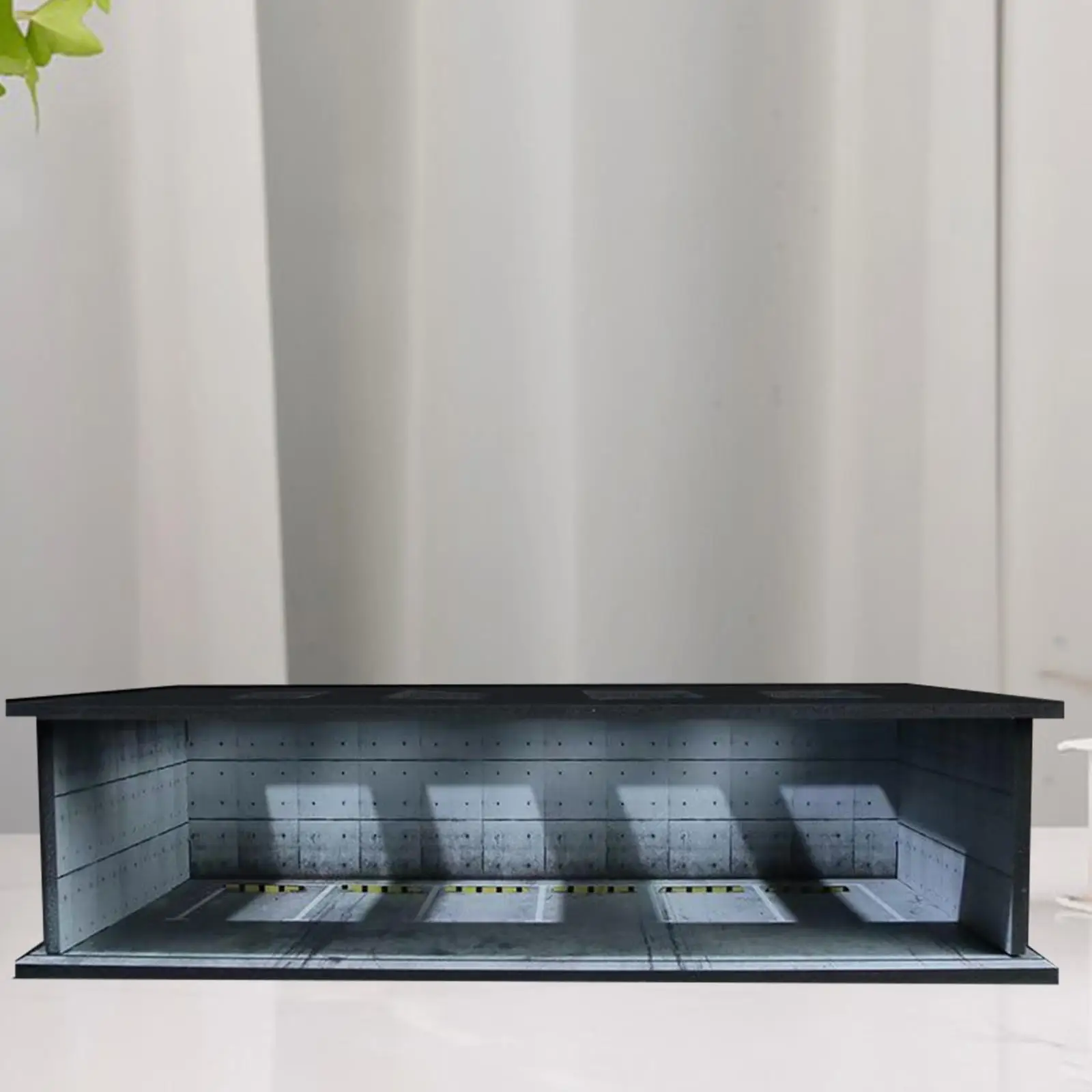 1/64 Diorama Car Display Case with Light Protection Show Case Home Decor