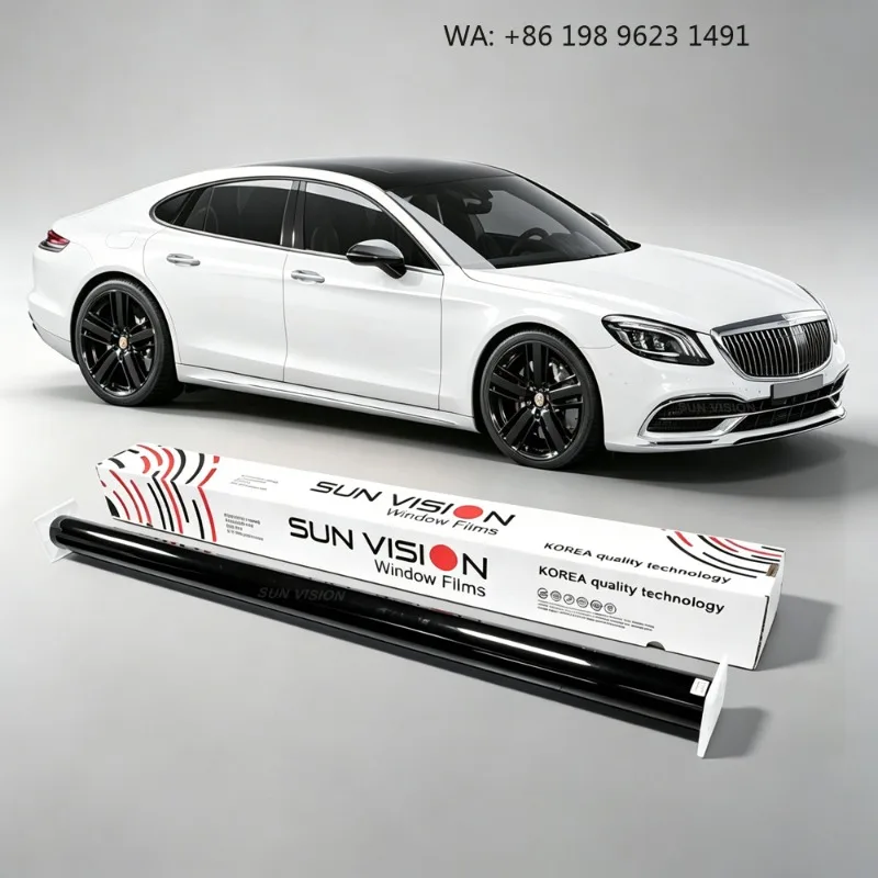 Nano Ceramic Solar Car Window Film High Heat Rejection Anti UV HD Privacy Tint Wholesale Private Label Box