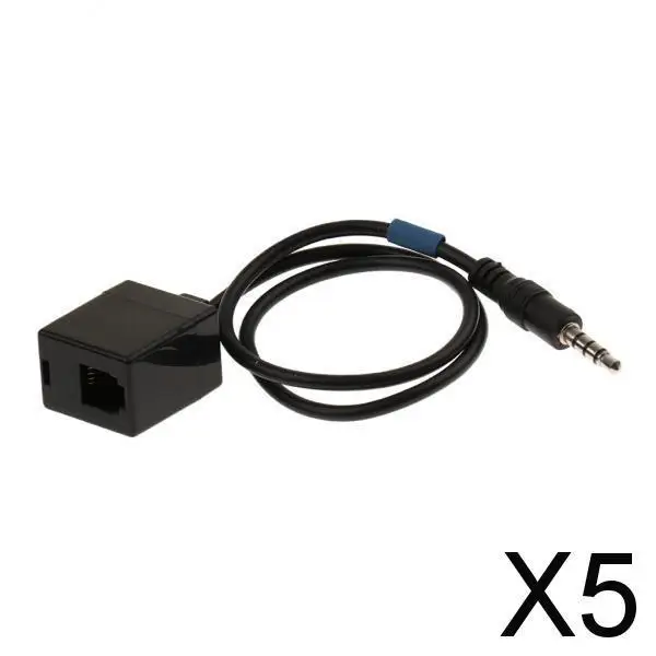 

5X 3.5mm Male To rj9/RJ10 Female for Headset To Adapter Cord