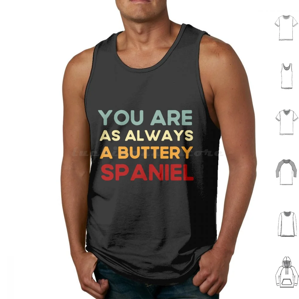 Bob Mortimer Train Guy-Buttery Spaniel Meme Gift Tank Tops Vest Sleeveless Bob Mortimer Reeves And Mortimer Train Guy Vic