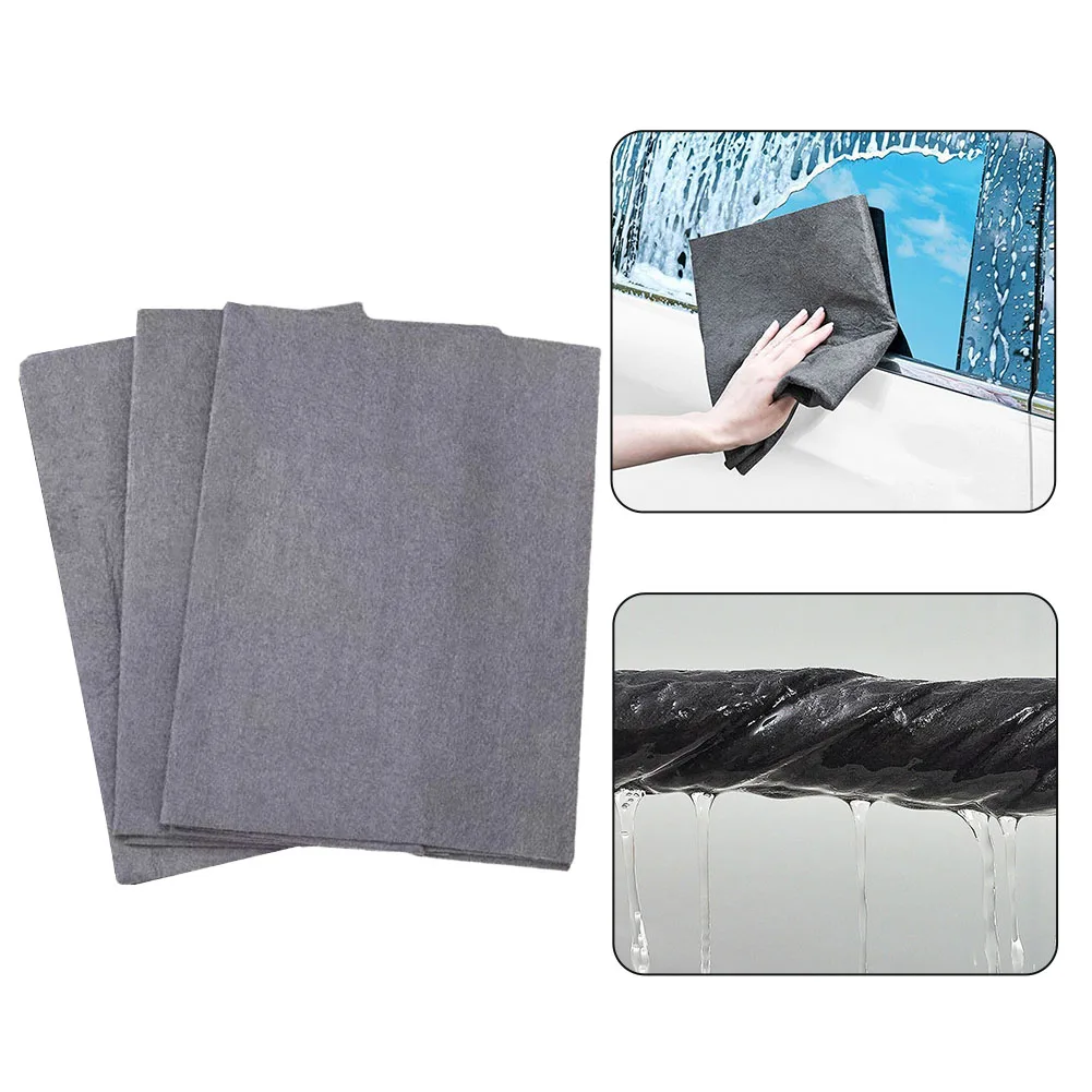 3Pcs Microfiber Towel No Trace Cloth Glass Mirror Wiping Rag Towel Cleaning Tool Super Absorbent Car Cleaning Detailing Cloth