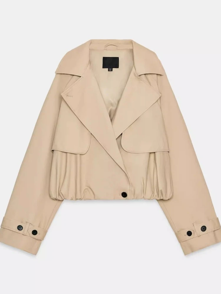 

Весна 2026: Новинка! Женская утепленная куртка-пуховик с отложным воротником и длинными рукавами для повседневной носки