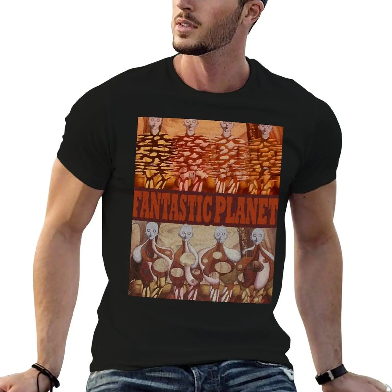 The Fantastic Planet T-Shirt t shirt men 100% cotton luxury brand t shirt man designer t shirt man plain T-shirt
