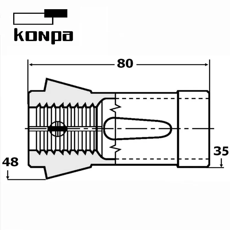 163E Lathe Forward Push Out Spring Collet Chuck E163 F35 DIN6343 76-94 Dead Length Clamping Collets Round Square Hexagon Hole