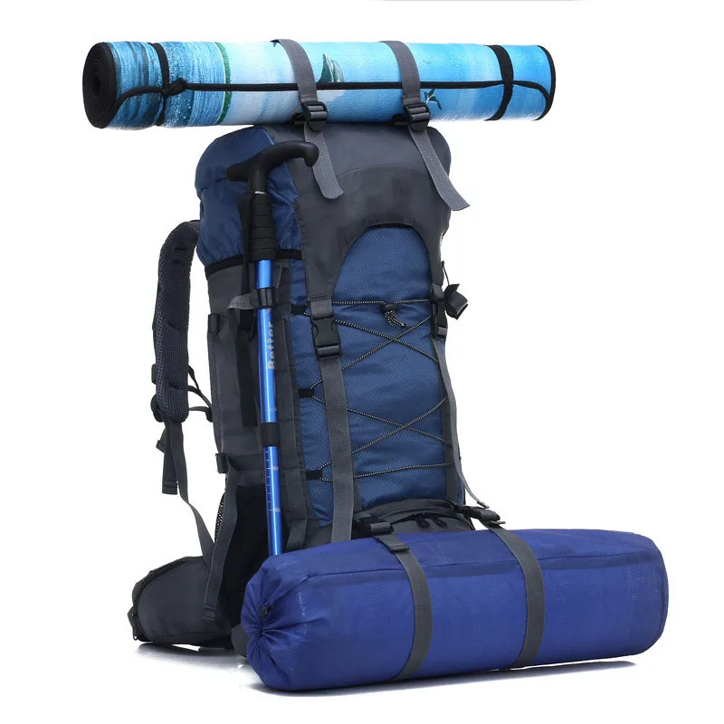 

Multifunctional 60L mountaineering backpack Outdoor mountaineering bag Camping hiking backpack is easy to use, durable